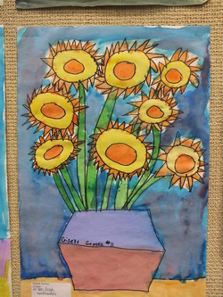 Van Gogh Sunflowers Art P R E P
